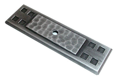 Jamestown Accents Arts & Crafts, Antique Pewter Backplate 3-1/2"