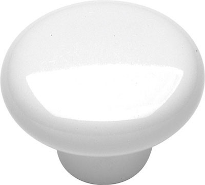 Hickory Hardware Country Bouquet, White Porcelain 1-1/4"