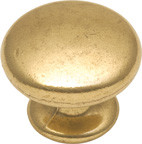 KNOB,1-1/4"LANCSTR BRASS