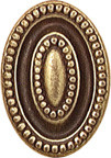 KNOB,1-3/16"LNCSTR BRASS