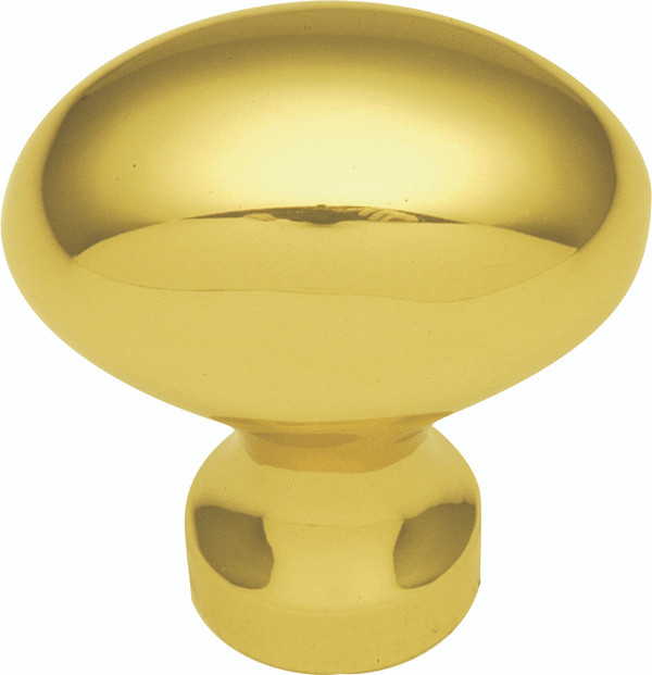 Period Brass Polished, Polished Brass 1-1/4" Oval