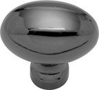 OVAL KNOB, BLACK NICKEL