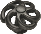 KNOB, BLACK IRON