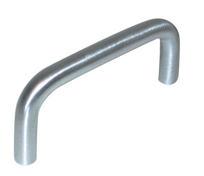 Wire Pulls, 3" Solid Brass, Satin Chrome 3"
