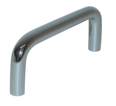 Wire Pulls, 4" Solid Brass, Polished Chrome 4"