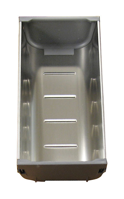 Tray Components for Additions to Sets, Double Tray Stainless Steel 6-15/16" L