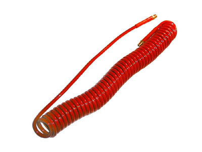 Coiled Hose, Red 10' X 1/4"