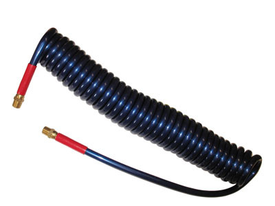 Hose, Coiled, Blue 25' X 3/8"