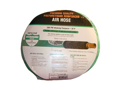 Poly Hose, Green 25' X 1/4"