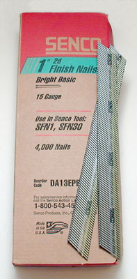 Senco 15 Gauge Finish Nails, 1-1/4" Box Of 4000