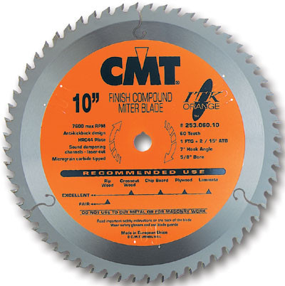 Finish Compound Miter Blade, 12"
