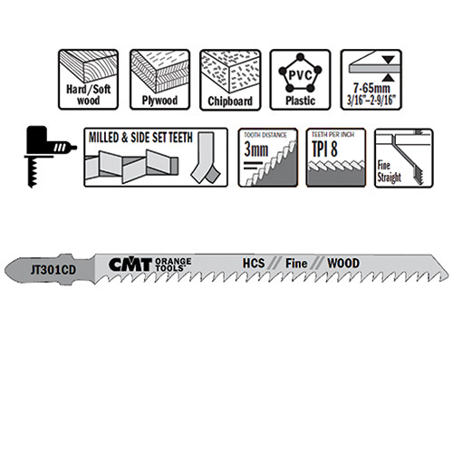 CMT Jig Saw Blades, 4-1/2"