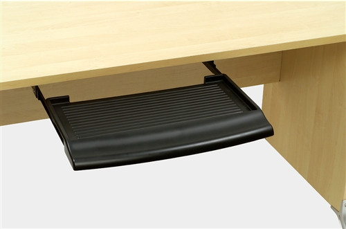Black, Contoured Keyboard Tray