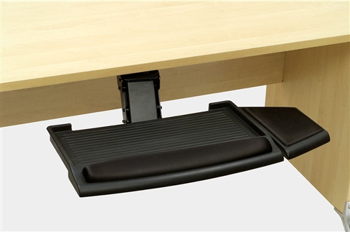 Black, Comfort Gel Articulating Keyboard Tray
