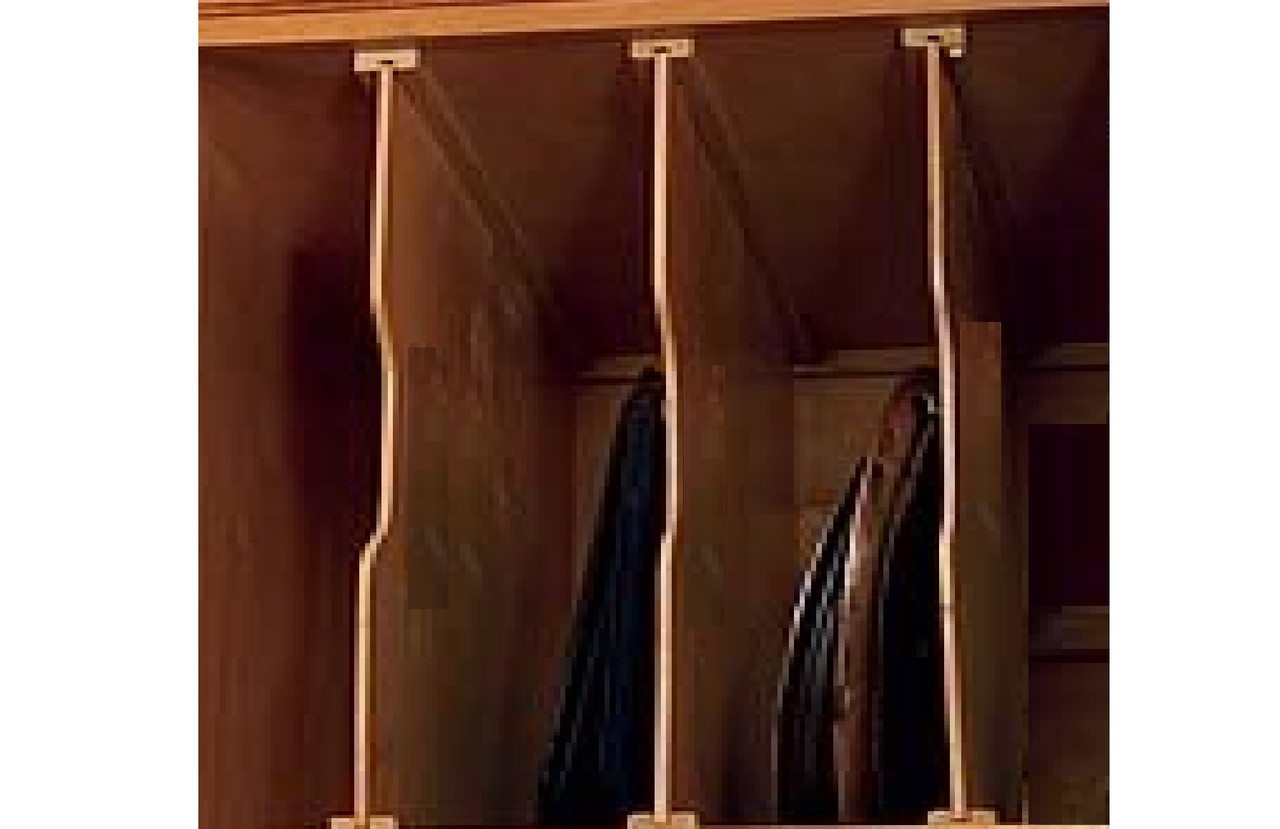 1/4" Thick-1 Vertical Divider with Wooden slides "UNO" for Cabinet Storage, Choose your sizes and Color