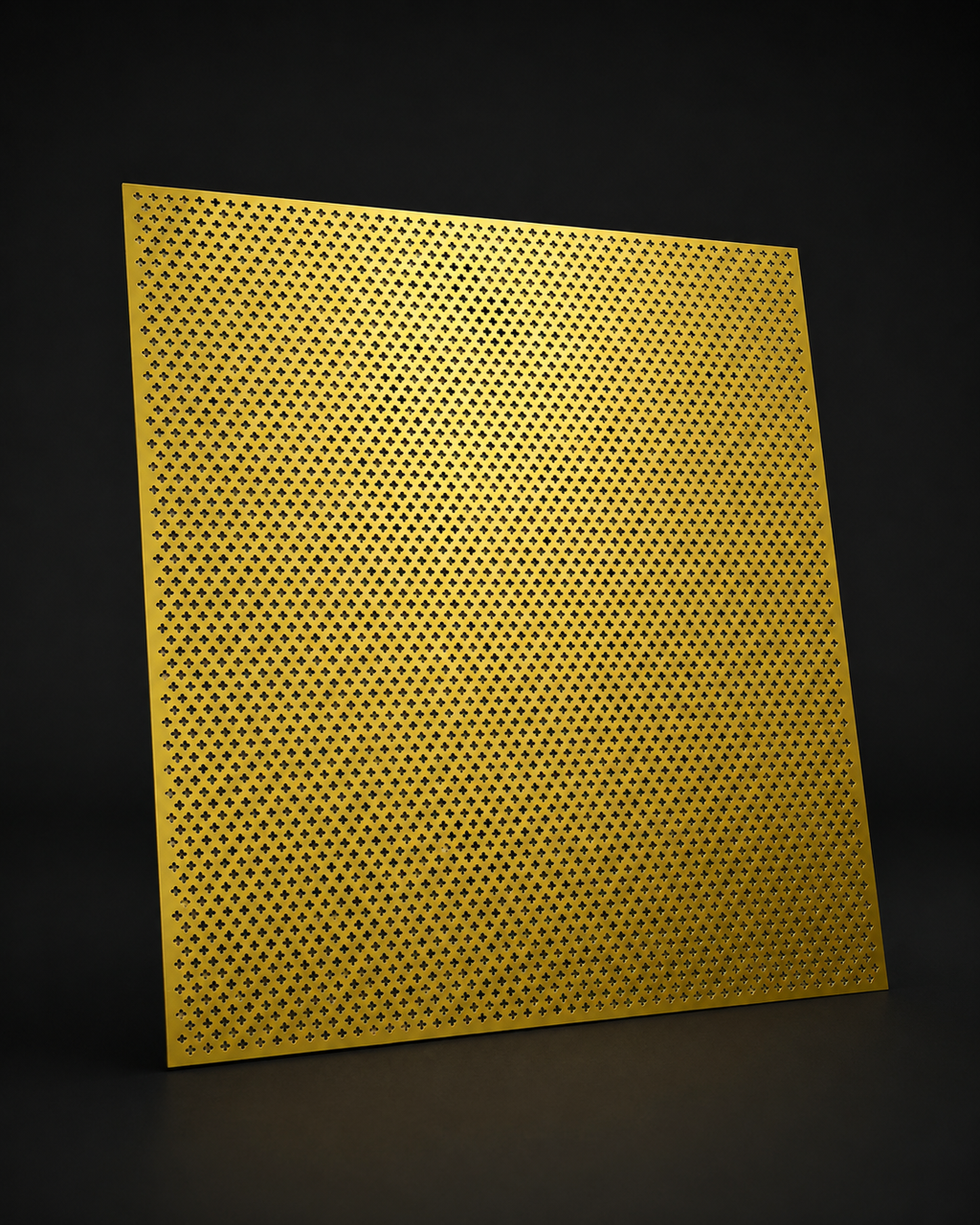 Cloverleaf Aluminum Sheet 0.02” (0.6mm) 24Gage thick Perforated sheet choose your size. Metal Perforated sheet with patterned profile, CUT TO ANY SIZE FREE, CHOOSE SIZE Clover Leaf Perforated
