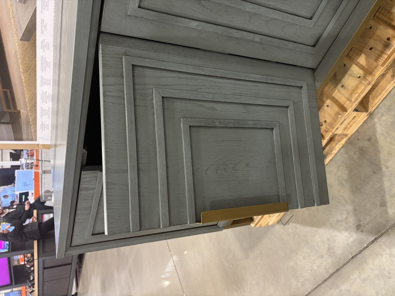 Door- "SQire"Unfinished  Slab MDF Ufinished Paint Grade Cabinet Door Choose your Size AND MATERIAL