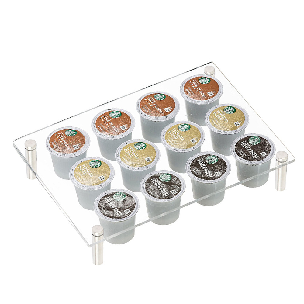 "ACR" model Acrylic Storage for K-Cup Pods, Coffee Pod - Organizer Insert for Drawer, Custom Sizes