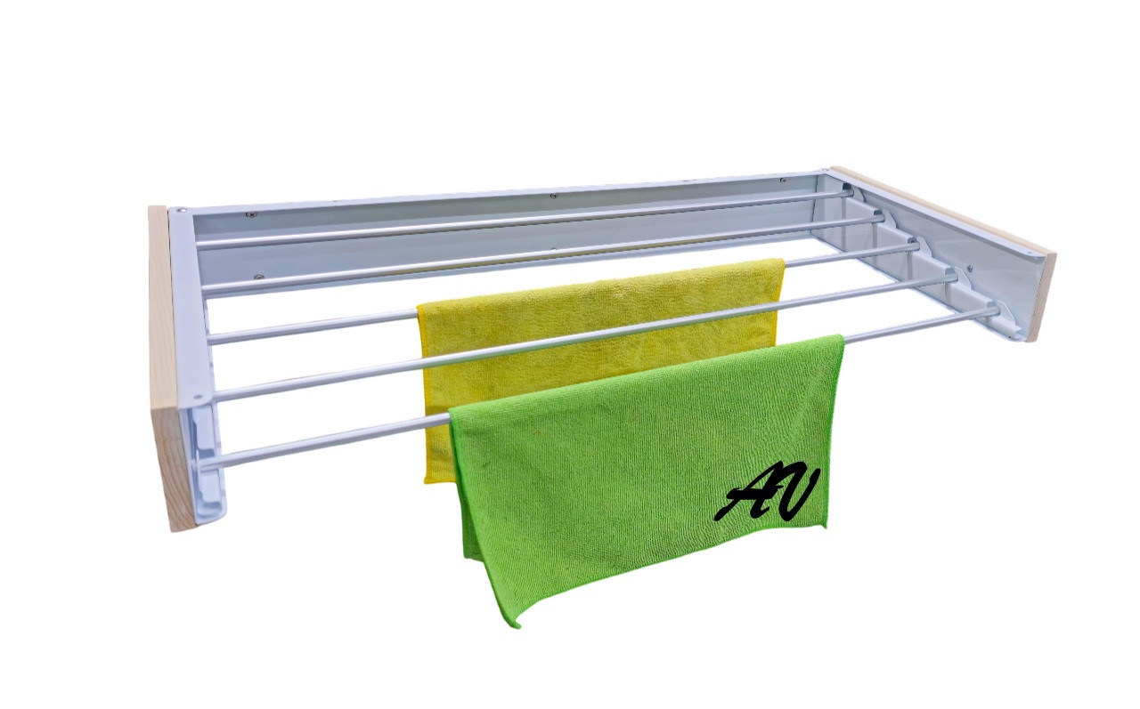 Wall Folding Laundry Drying Racks "Sesame"- with Rods Choose material, Build your rack