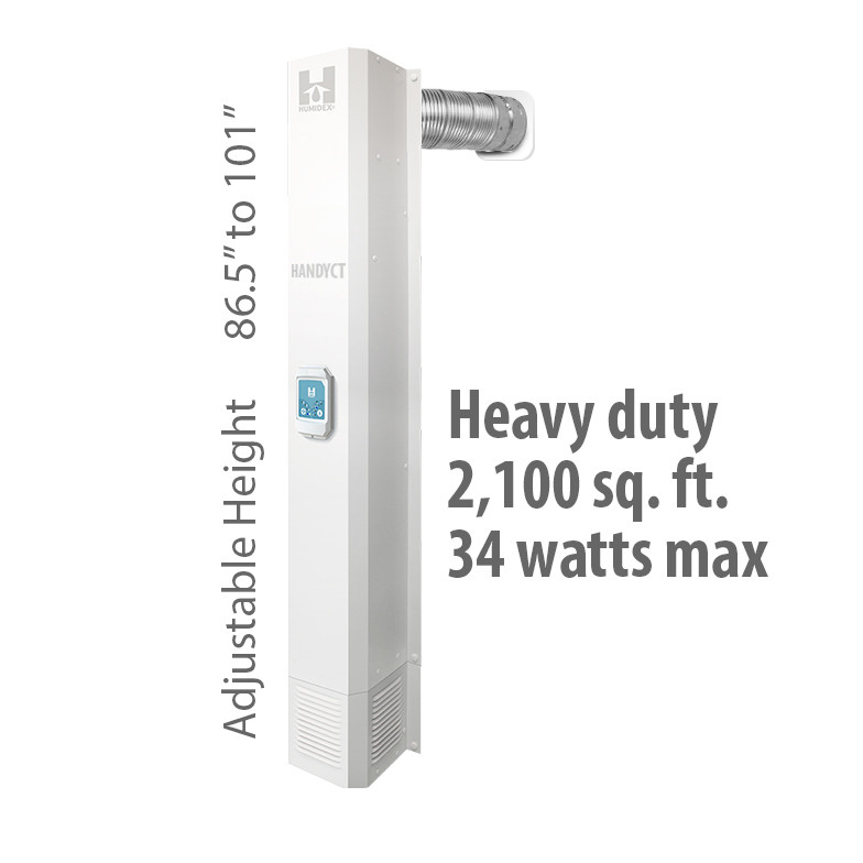 Large Basement Digital Ventilation System (DVS-BH-HDEX) 87" to 101" High Digital Heavy Duty Unit