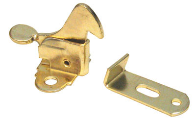 Pro-Pack 10pcs, Elbow Catch, Polished Brass