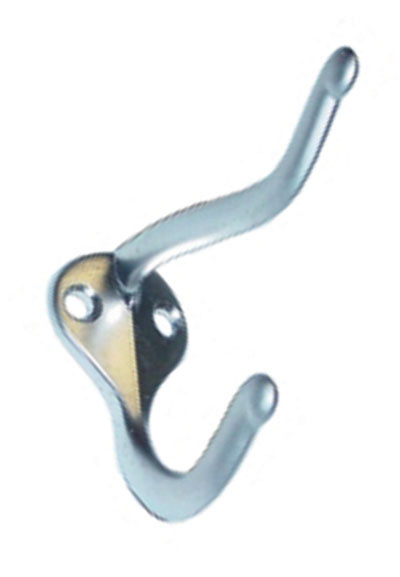 Epco Matte Nickel Hooks, 3" Projection Matte Nickel 2-3/8" H
