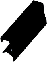 PULL, 3-7/8" BLACK ANO