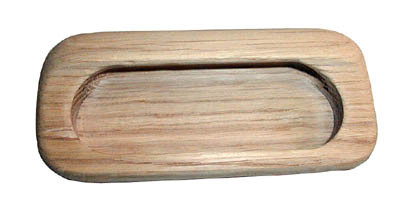 Unfinished Wood Pulls/Semi-recessed,Oak 90Mm L