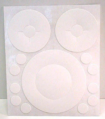 Adhesive Miscellaneous Caps, White Plumbing Cap P1