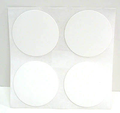Adhesive Miscellaneous Caps, White 2-1/4"