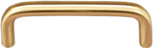 PULL, 3-1/2" DULL BRASS