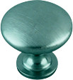 KNOB, 1-1/4"SATIN CHROME,DIECAST