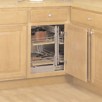 Slide Out Base Blind Corner Unit, Similar To # Febbct R 15 Tall Base Right Unit Frosted Nickel
