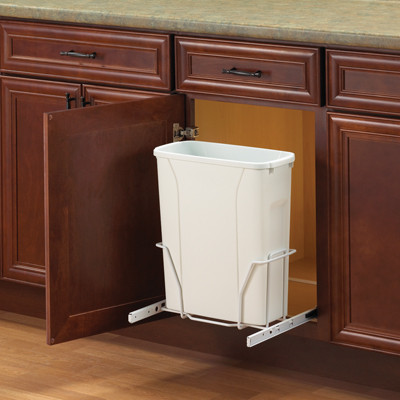 14-5/16" Wide Bin Slide Out, 35 qt, Similar To # Fepsw18 1 30W White 18-3/4"H X 14-5/16"W X 16-3/8"D