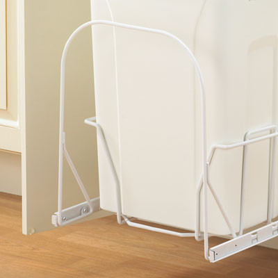 Waste Bin Handles, White 15" Ch