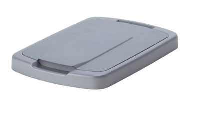 Waste Bin Lid, 35 Qt Platinum Color, for KV Baskets