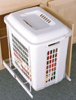 Hamper Baskets, Plastic, 15-1/8" W x 19-1/8" D x 21-1/16" H, 60 Qts.