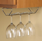 Stemware Racks, Metal, 4"Wx 11-9/16" D x 2" H, Brass