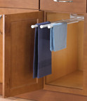 Base Cabinet Pull-Outs/Undersink, 6-3/4"W x 19"D x 3-9/16"H, 3-Prong Pull Out, White/30 lb.