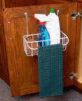 Cabinet Door Utility Racks, White Wire, 9-9/16"W x 5-15/16"D x 9"H