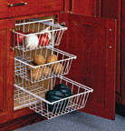 Base Cabinet Pull-Out Systems with Standard Close, 14"W x 21-1/4"D x 19-3/4"H, White