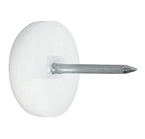 Nylon Furniture Glide, plastic, Choose Size, White or Brown 3/8",1/2",5/8",3/4",7/8",1" Diameter, sold by 1pc