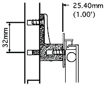 Drawer Slide Mounting Brackets, Jigs, Clips and Protectors, Spacers, Shelf Slide Spacers, Neutral, 1"