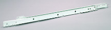 Value Priced 3/4 Extension Bottom-Side Mount, Epoxy Coated Euro, Medium-Duty Slides, 3/4, 100 lb, White, 20"