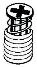 Wood Screws/Dowels for Grass Hinges, Baseplate Dowel, 8mm