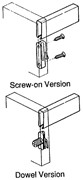 Metal Railing System Front Clips, Front Railing Clip, Screw-On, White