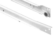 3/4 Extension Side Mount With Bottom Lip, Epoxy Coated Euro, Medium-Duty Slides, 3/4, 75 lb, Almond, 19-3/4"