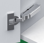 110D Tiomos Soft-Close Hinges, Screw-On, 45, Half Overlay/Cranking 9.5