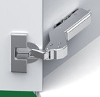 37D Tiomos Angle Corner, Soft-Close Hinges, Screw-On, 45, Inset