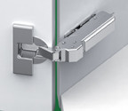 45D Tiomos Angle Corner, Self-Close Hinges, Screw-On, 45, Overlay